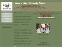 Tablet Screenshot of grovestreetclinic.com